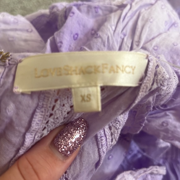 COPY - PURPLE LOVE SHACK FANCY NATASHA MINI DRESS - Picture 3 of 4